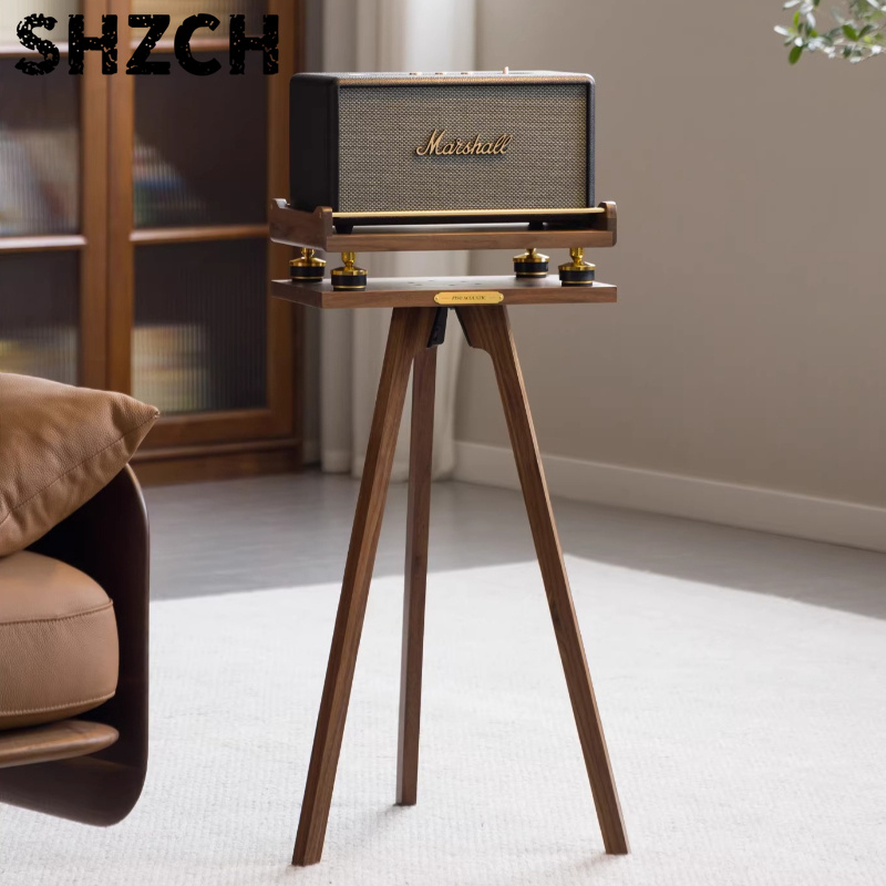 Speaker Stand Tripod - Speaker Floor Stand, Solid Wood Tripod