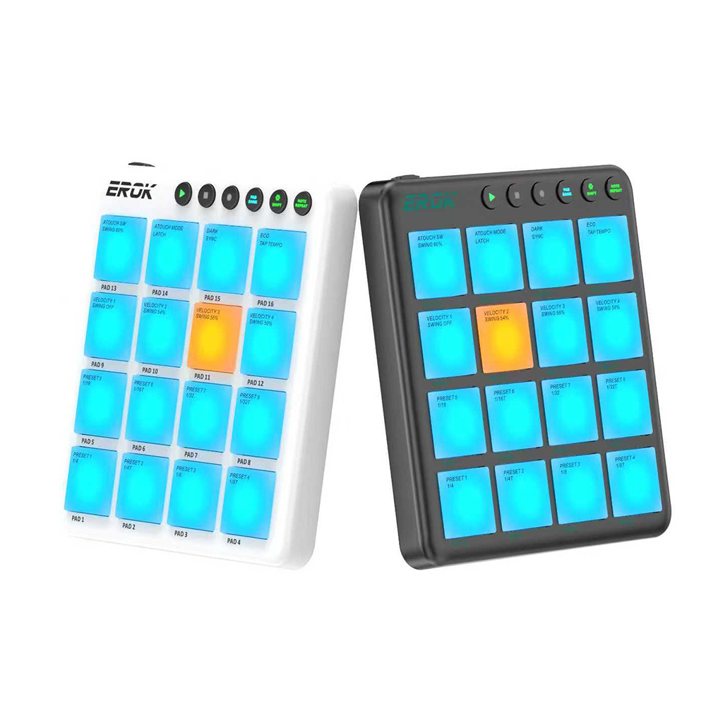 Midi Controller Pad - EROK Wireless 16 Pad MIDI Controller