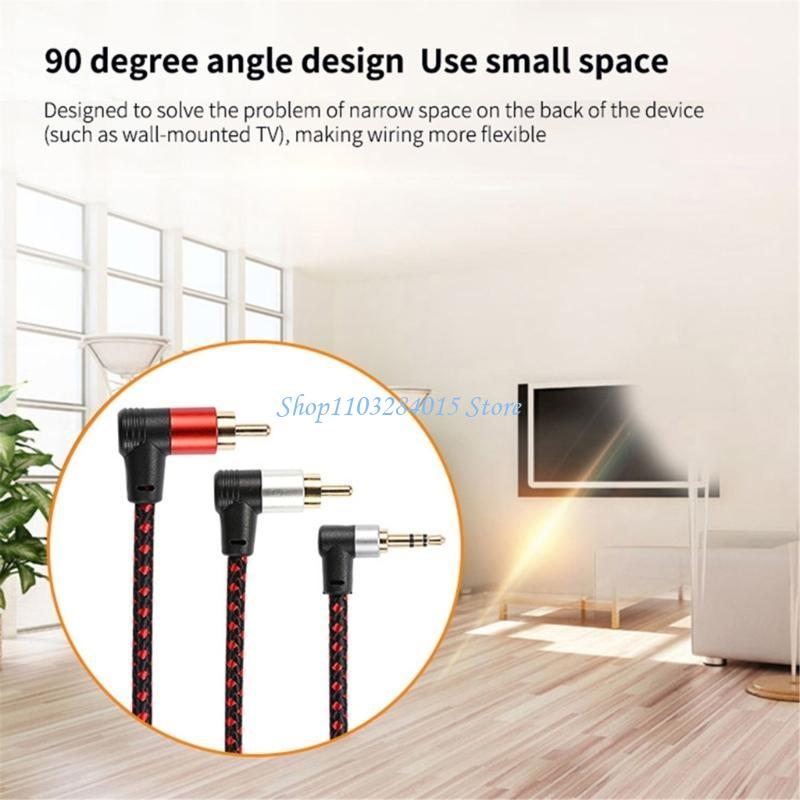Audio And Music Splitter - R6FF 90 ° RCA Cắm Cáp