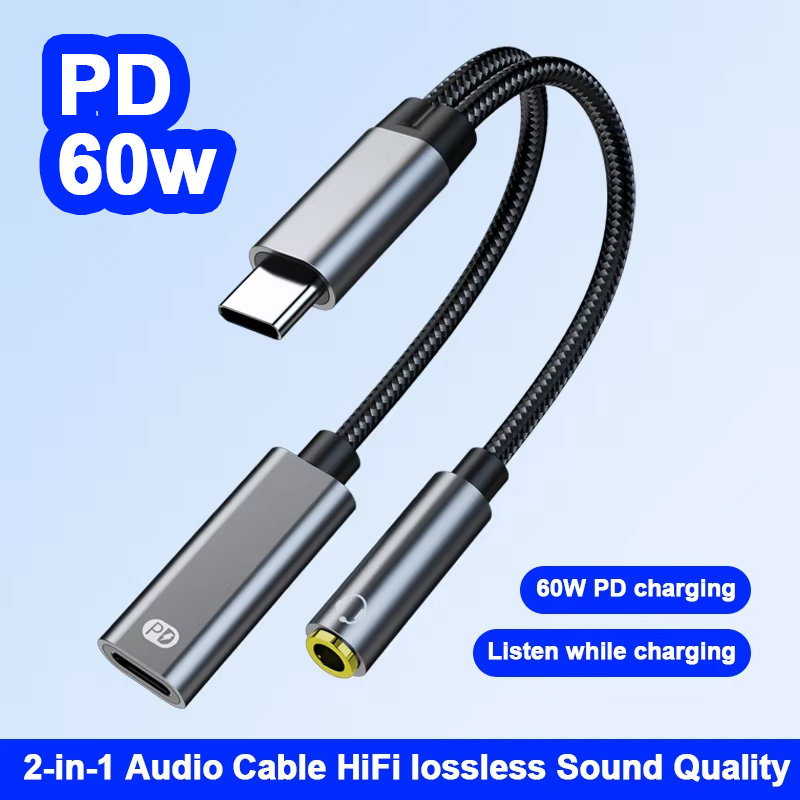 Audio And Music Splitter - Type C Male To 3.5MM Jack
