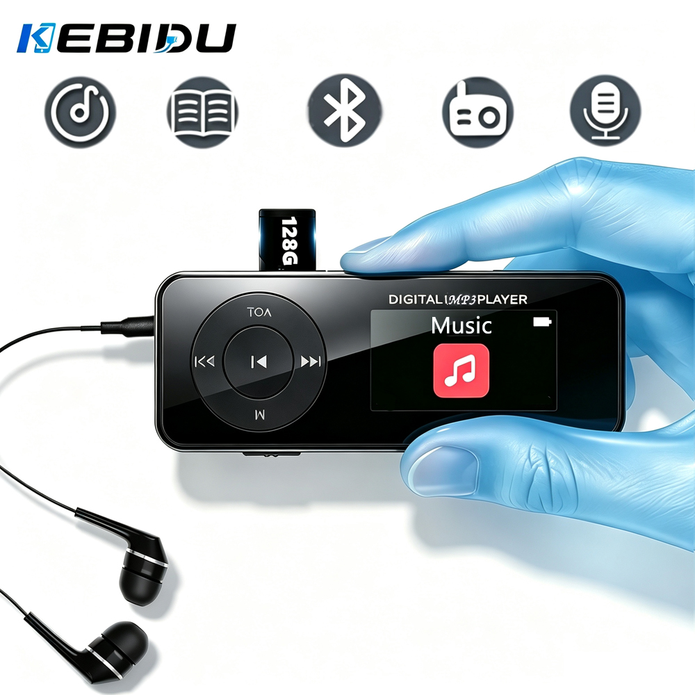 Audio Music Recorder - KEBIDU Bluetooth MP3 Music Player Portable