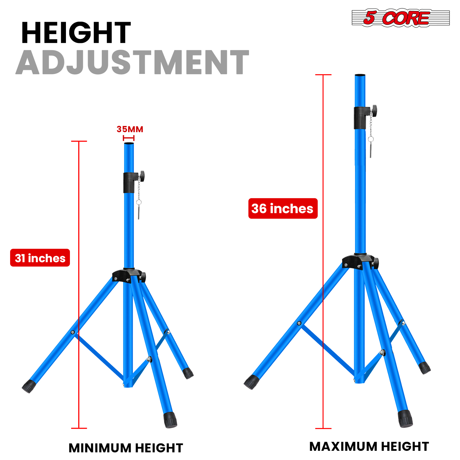5 Core Speaker Stand Tripod He - đánh giá và giá Speaker Stand Tripod