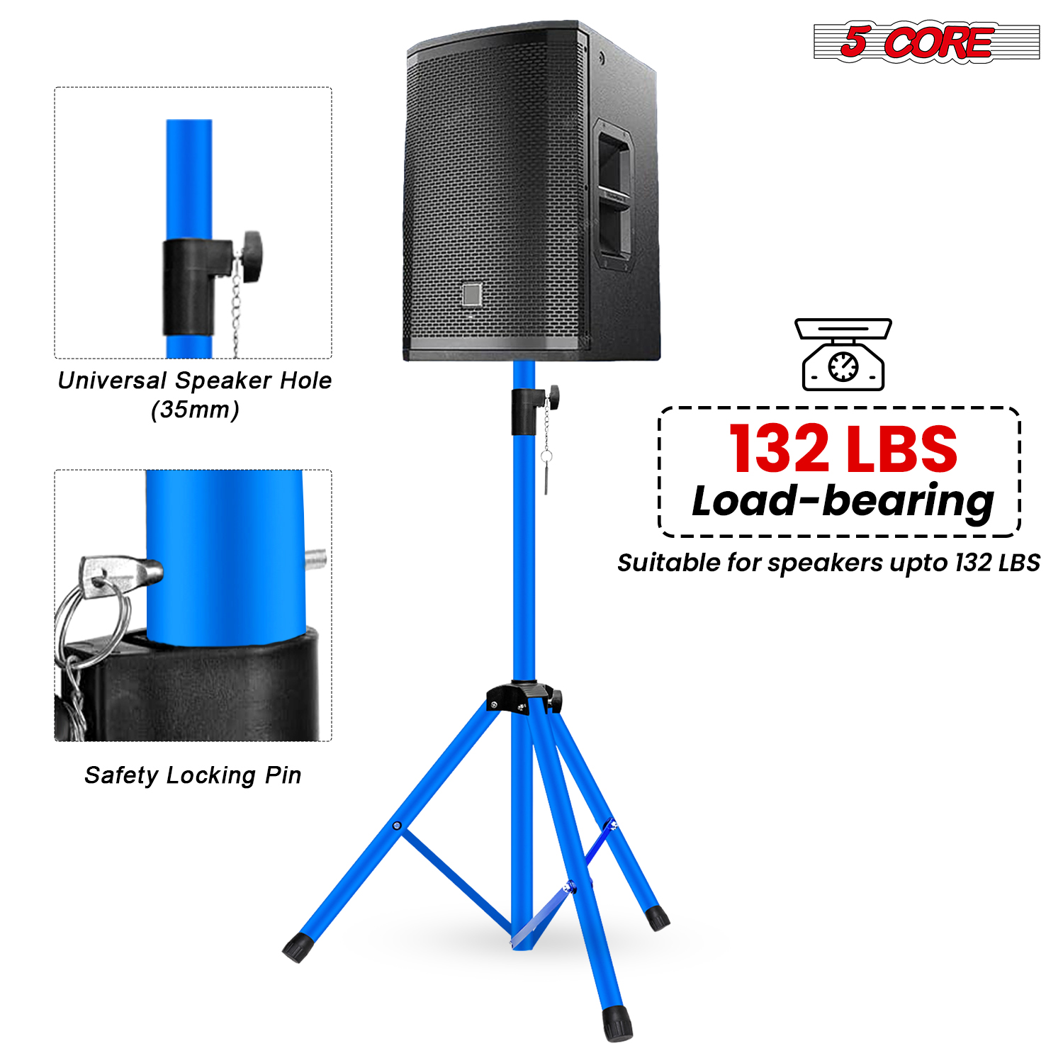 5 Core Speaker Stand Tripod He - đánh giá và giá Speaker Stand Tripod
