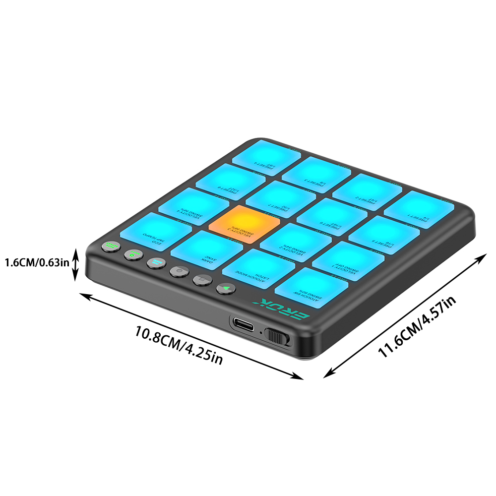 EROK Wireless 16 Pad MIDI Cont - đánh giá và giá Midi Controller Pad