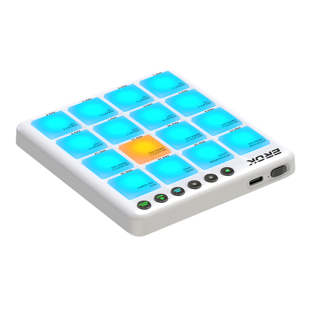 EROK Wireless 16 Pad MIDI Cont - đánh giá và giá Midi Controller Pad