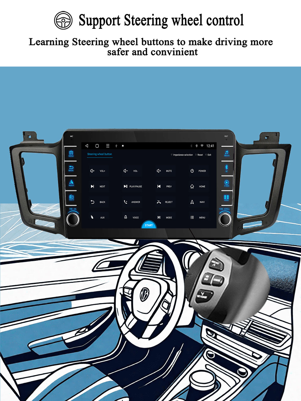 For Toyota RAV4 2012 - 2018 Ca - đánh giá và giá Audio Music India