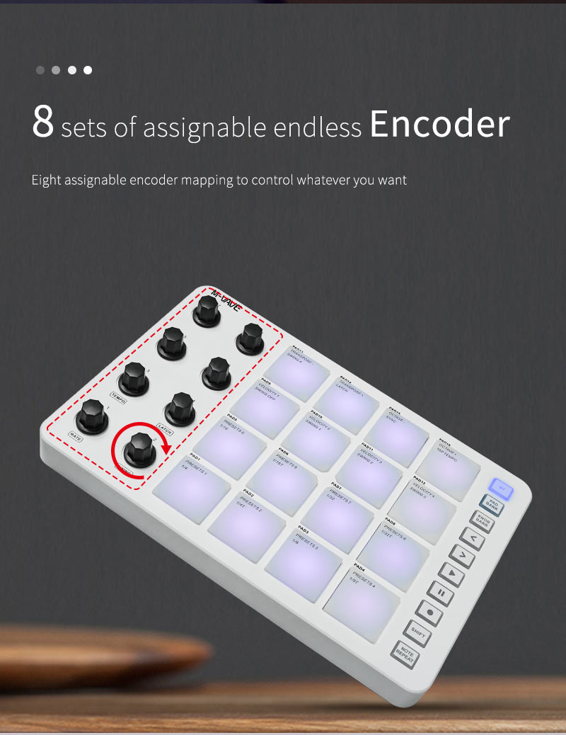 M-Vave SMC-PAD LaunchPad Desig - đánh giá và giá Midi Controller Pad