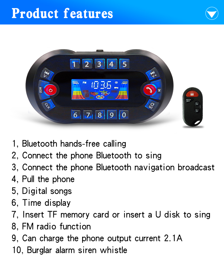 MT730 Motorcycle Bluetooth Spe - đánh giá và giá Audio Music Player