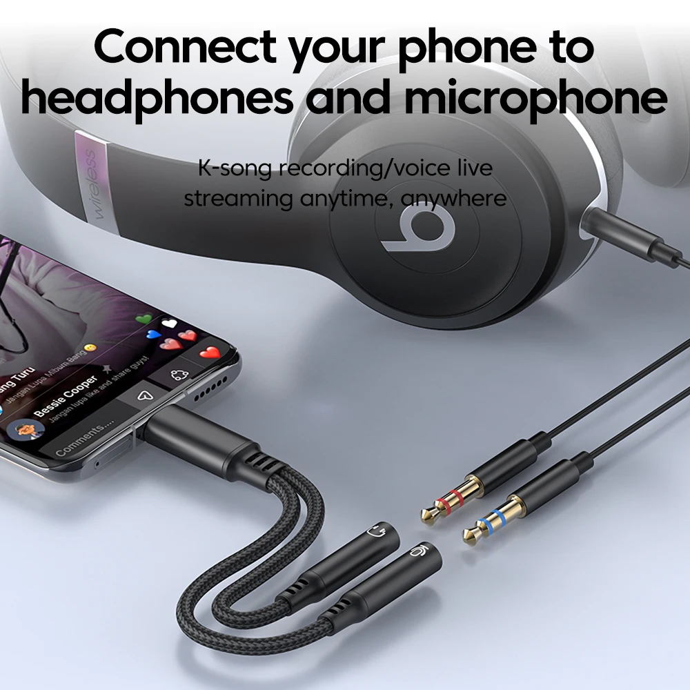 Type C Male To 3.5MM Jack Audi - đánh giá và giá Audio And Music Splitter