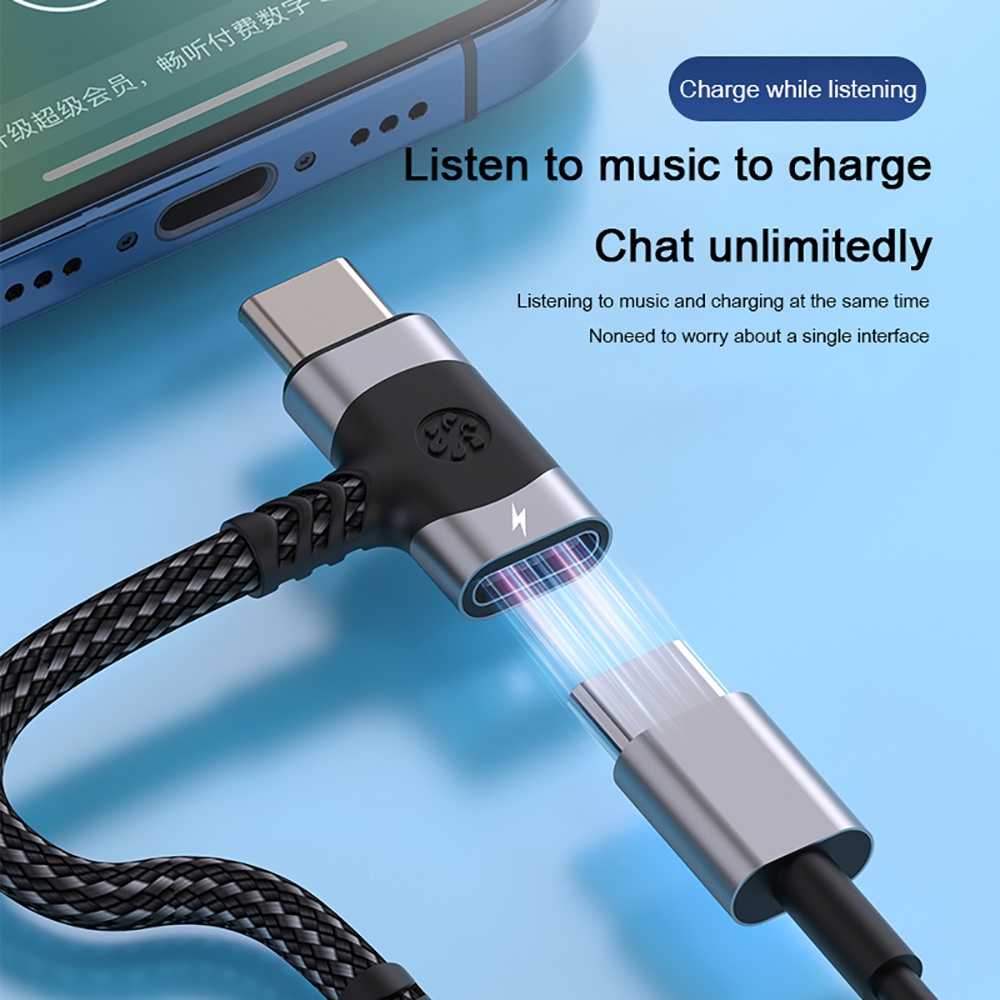 2 in 1 Type C OTG Splitter Ada - đánh giá và giá Audio And Music Splitter