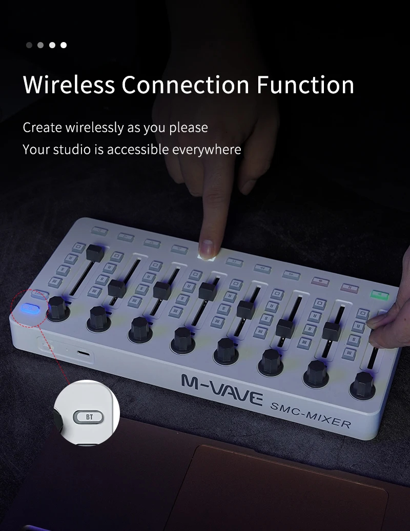 M-VAVE SMC-Mixer Wireless MIDI - đánh giá và giá Midi Controller Pad