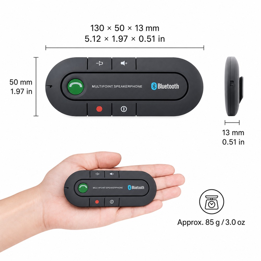 Bluetooth 4.1 Car Speakerphone - đánh giá và giá Audio Music Player