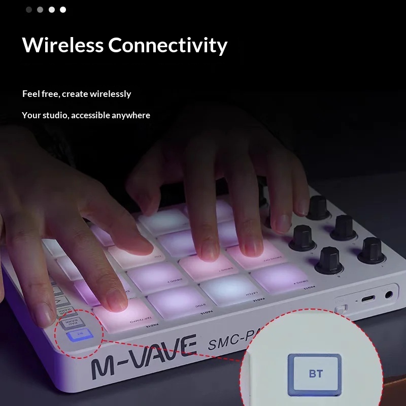 M Vave Smc Pad16 Wireless Midi - đánh giá và giá Midi Controller Pad